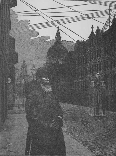 LONDON POLICEMAN.—ST. PAUL'S IN DISTANCE.