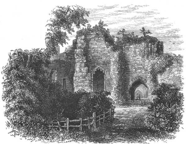 RUINS OF GOODRICH CASTLE.