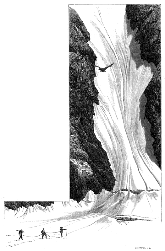 Illustration: A snow couloir