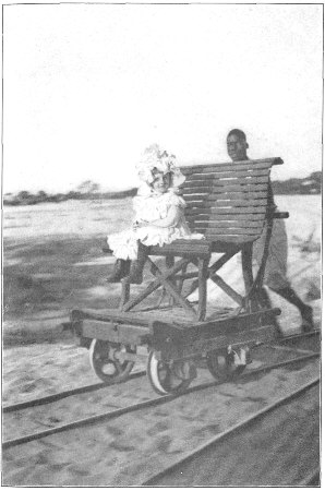 Going Visiting in Her Private Tram-car at Beira.