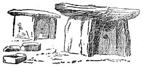 Dolmens in Dekan, Indië.