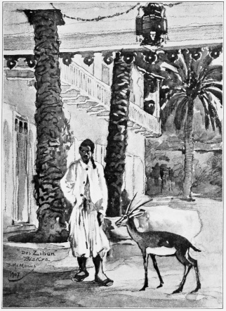 The Courtyard of the Hôtel des Ziban, Biskra