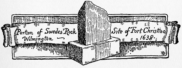 Portion of Swedes’ Rock Wilmington Site of Fort Christina 1638